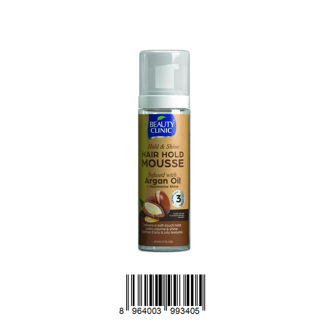 Beauty Clinic Hair & Hold Mousse – Argan Oil