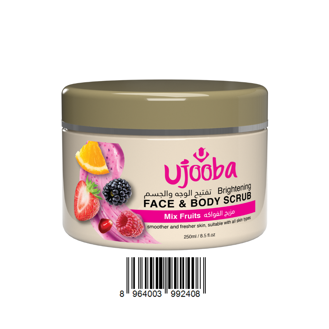 UJOOBA-MIX FRUIT -FACE AND BODY SCRUBS