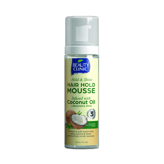 Beauty Clinic Hair & Hold Mousse – Coconut Oil