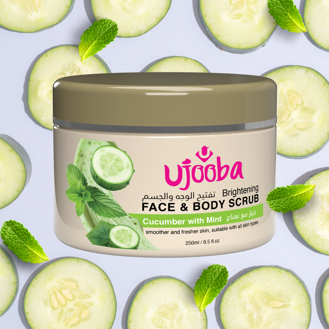 UJOOBA-CUCUMBER & MINT-FACE AND BODY SCRUBS