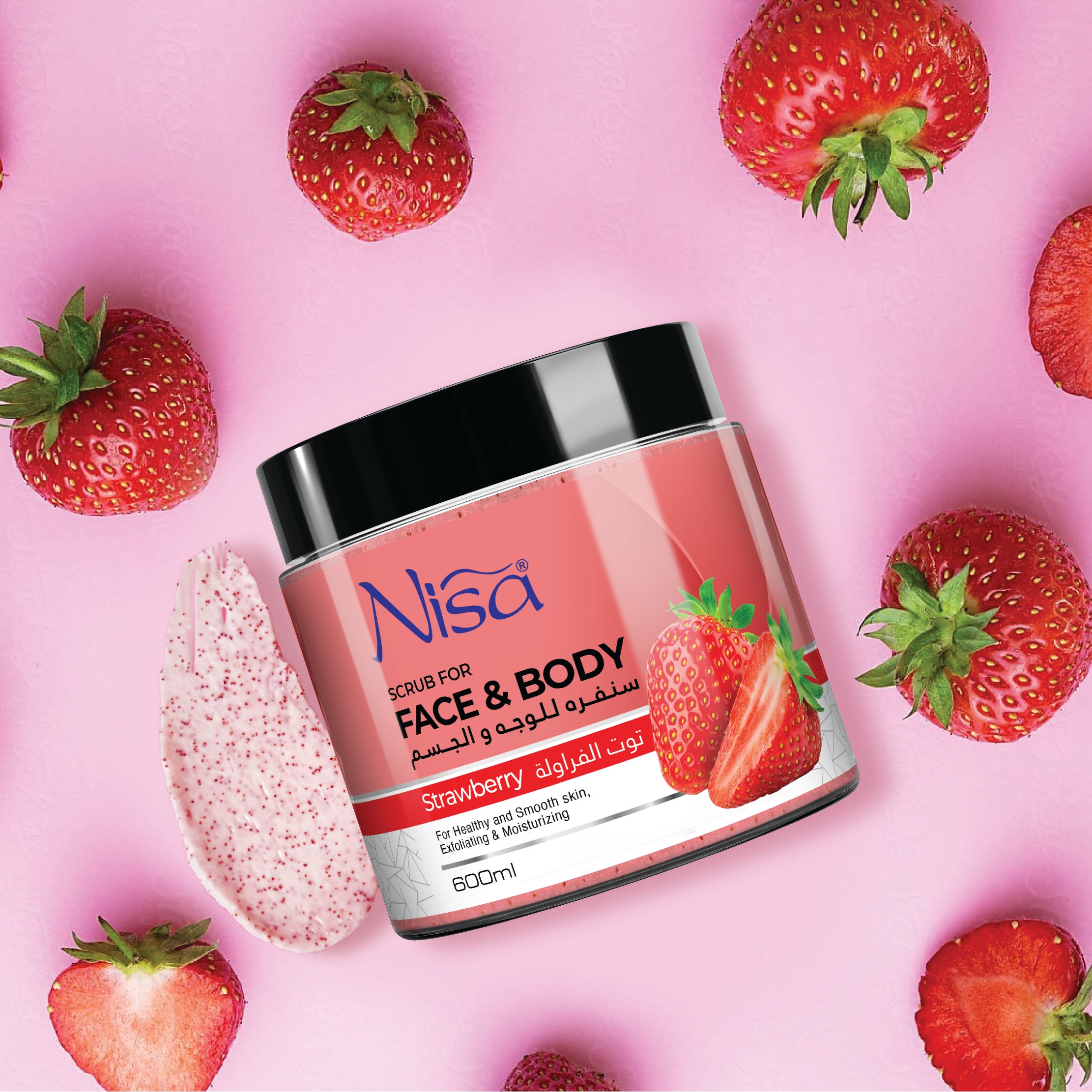 NISA -FACE AND BODY SCRUB - STRAWBERRY