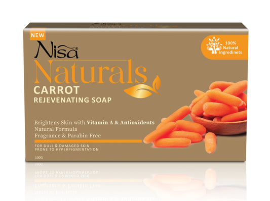 NISA NATURALS - CARROT REJEVENATING SOAP