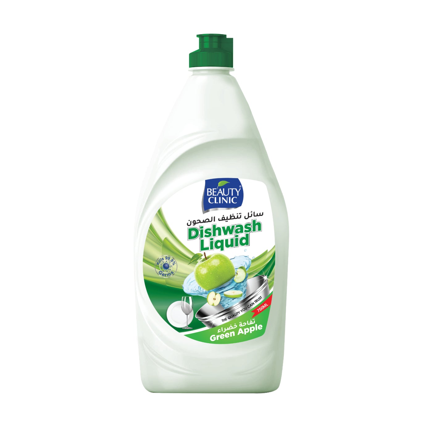 BEAUTY CLINIC - DISH WASH LIQUID - GREEN APPLE