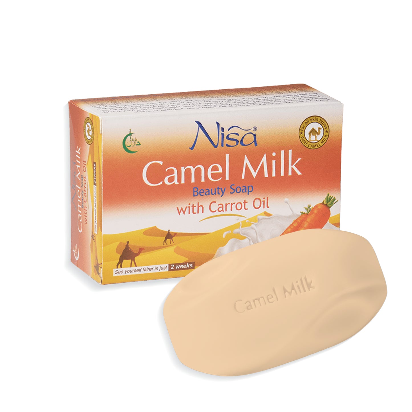 NISA - WHITENING CAMEL MILK SOAP -CARROT OIL