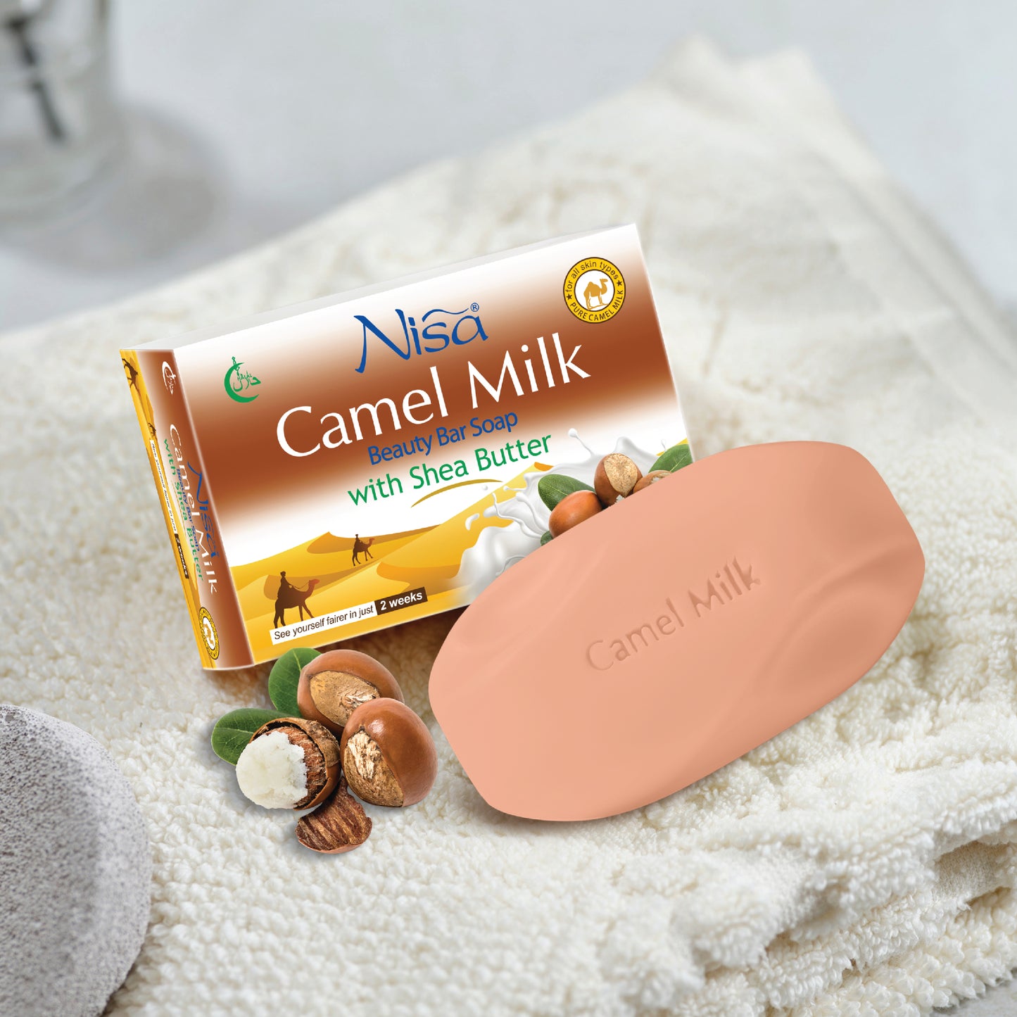 NISA - WHITENING CAMEL MILK SOAP - SHEA BUTTER